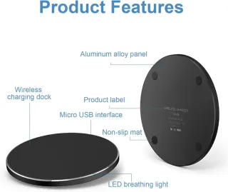 iPhone 12-16 Samsung S21-25 20W Qi Inalámbrico