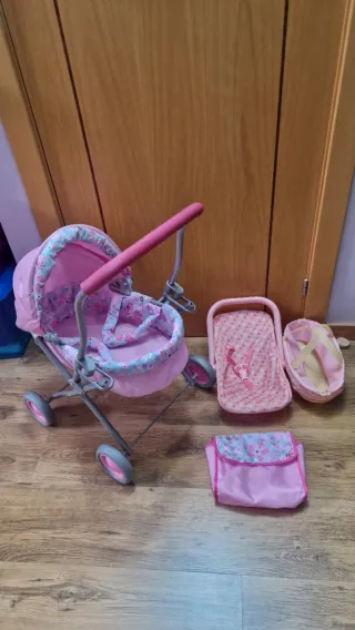 Carro, Hamaca y Cesta Juguete Bebe