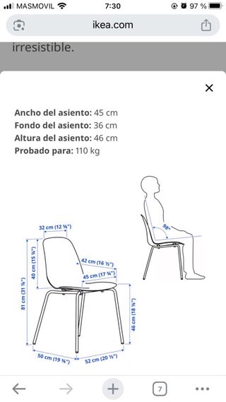 4 sillas amarillas de ikea
