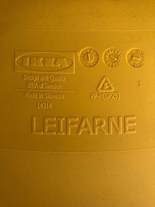 4 sillas amarillas de ikea