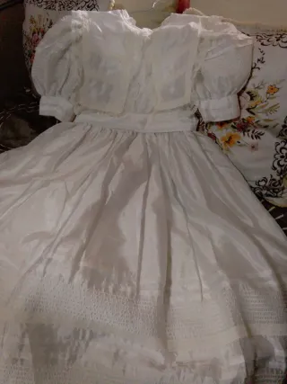 Vestido de comunión seda natural sin estrenar