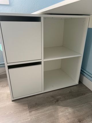 Escritorio blanco en L