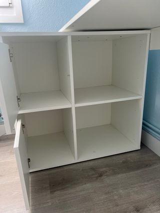 Escritorio blanco en L