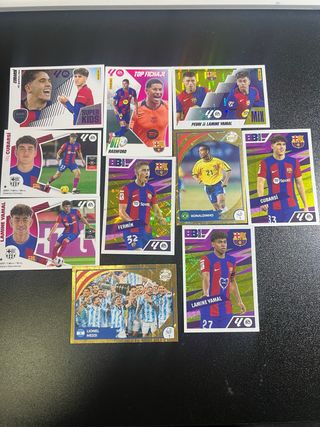 Cromos de fútbol Panini Lamine Yamal Pedri