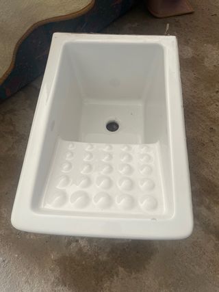 Lavabo de porcelana blanco