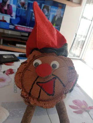 Caga Tió de Tronco Artesanal