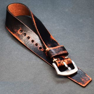 Correa militar tipo NATO de cuero – artesanal