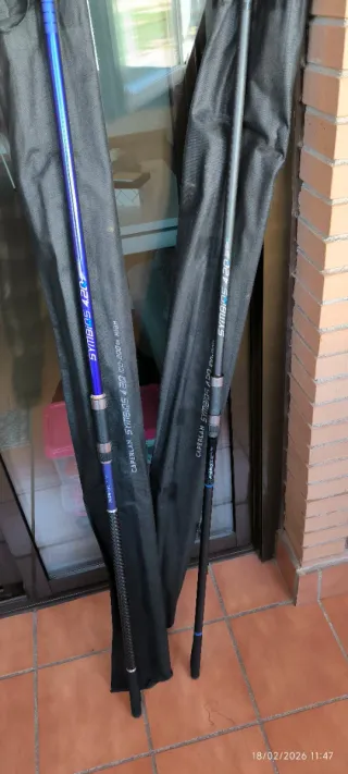 Equipo de pesca Shimano y Vercelli