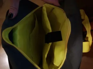 Mochila Rubius Virtual Hero Gris y Amarilla