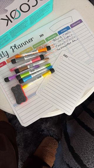 Pizarra Planificadora Semanal Magnética