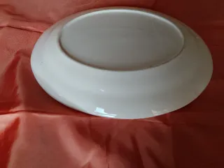 Travessa Oval Cerâmica Antiga Decorativa