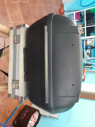 Baúl Moto SHAD SH45 Negro/rojo