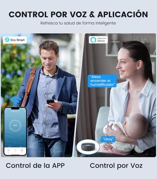 Humidificador WIFI Blanco Transparente