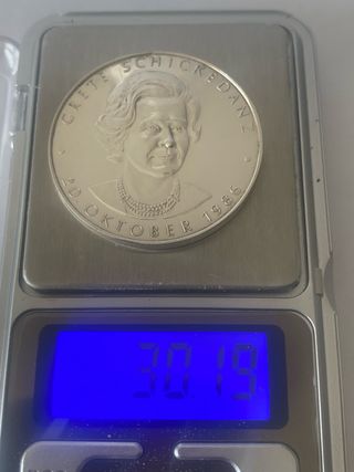 Medalla Plata Pura Alemania Grete Schickedanz