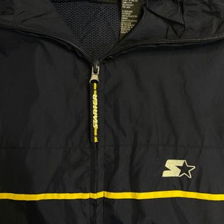 Chaqueta Starter Azul y Blanca con Detalles Amaril