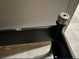 COLCHÓN 1.60 y somier negroIkea CORTADO CABECERO
