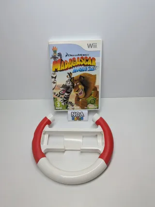 Madagascar Kartz + Volante Wii