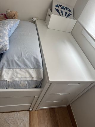 Cama nido 105 cm con cajonera