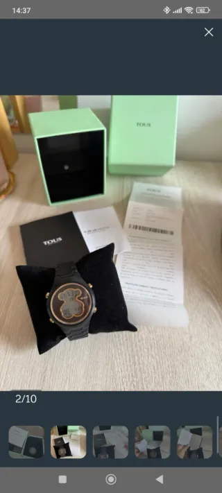 Reloj Tous Negro y Dorado