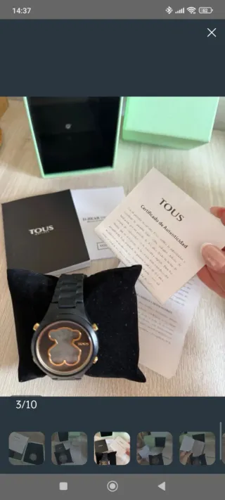 Reloj Tous Negro y Dorado