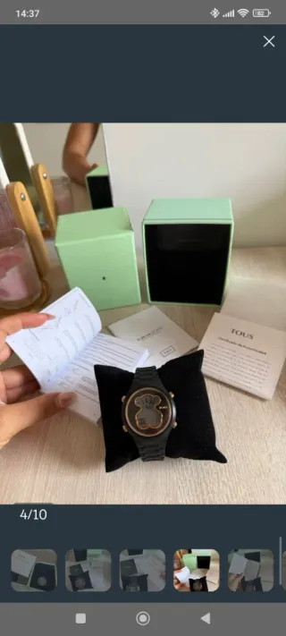 Reloj Tous Negro y Dorado