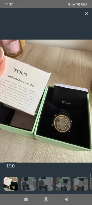 Reloj Tous Negro y Dorado