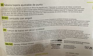 Sábanas bajeras 100% algodón (king size)