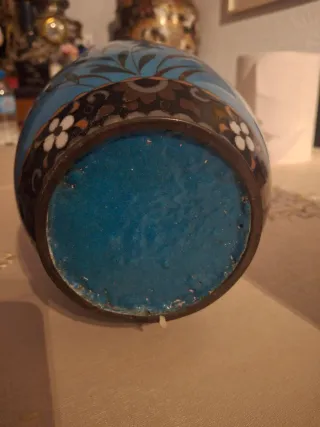 Lote 4 vasi cinesi fiori e uccelli e draghi