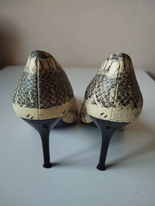 Zapatos Zara Talla 36 Tacón Animal Print