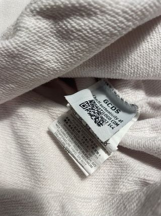 Felpa GCDS originale bianca con logo grande