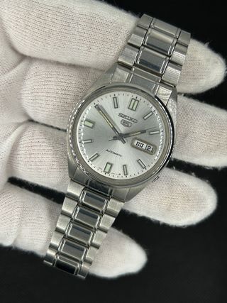 Reloj Seiko 5 Vintage Plata