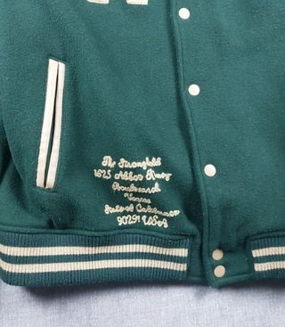 Chaqueta Varsity The Stronghold Verde y Crema