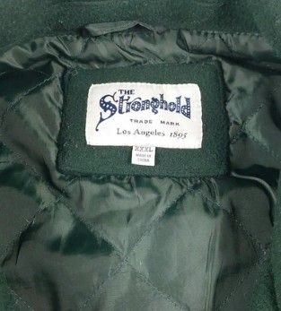 Chaqueta Varsity The Stronghold Verde y Crema