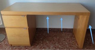 Scrivania MALM Ikea in legno