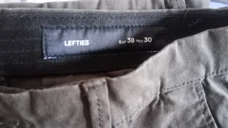 Pantalones Chinos Negro y Verde Militar