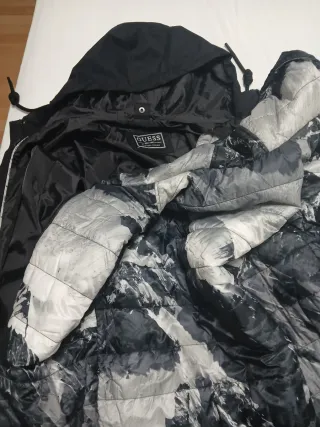 Parka Guess Negra Hombre