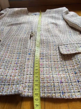 Traje de chaqueta beige multicolor