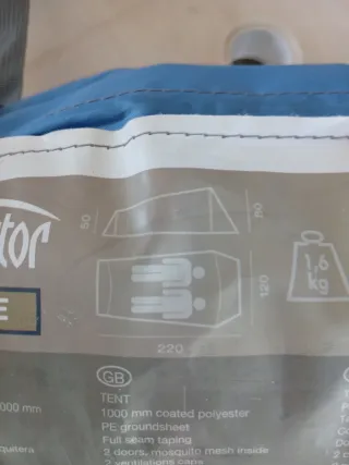 Tienda de campaña 2 personas