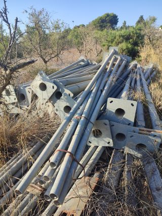 Mástiles Acero Galvanizado 7m/9m