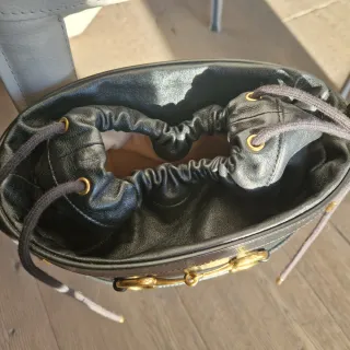 Borsa Gucci Secchiello Horsebit 1955 Nera