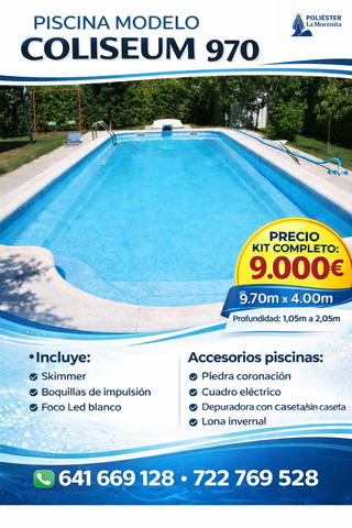 Piscina de poliéster modelo Coliseum 970