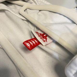 Chaqueta Kappa Blanca con Bandas Negras