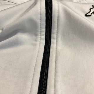 Chaqueta Kappa Blanca con Bandas Negras