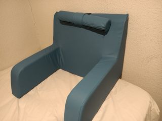 Cojín respaldo ortopédico MOPEDIA azul