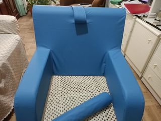 Cojín respaldo ortopédico MOPEDIA azul