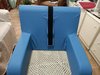 Cojín respaldo ortopédico MOPEDIA azul