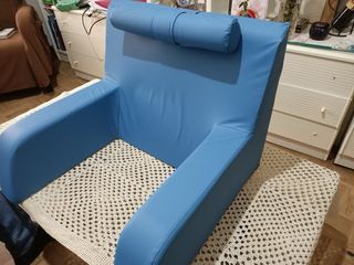 Cojín respaldo ortopédico MOPEDIA azul