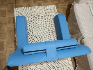 Cojín respaldo ortopédico MOPEDIA azul