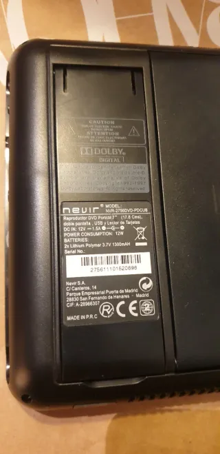 Pantallas Nevir Nevera DVD