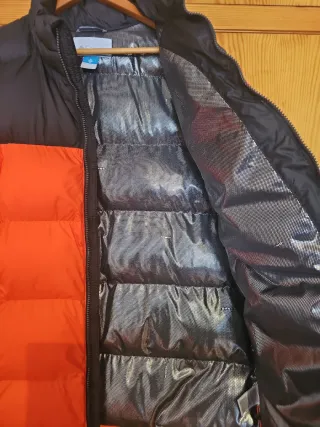 Chaleco Columbia Talla L Naranja y Negro